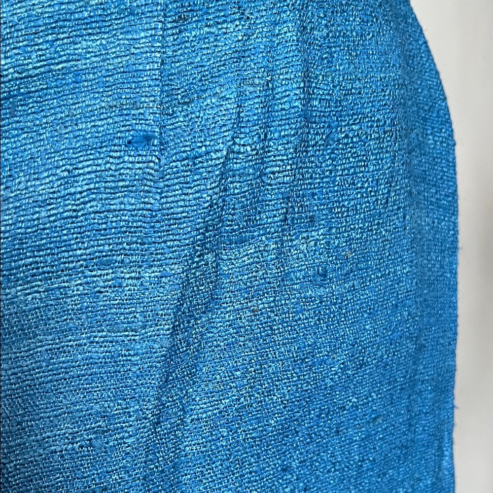 1960s Vintage Style Two-Tone Blue Dress - Picture 10 of 12